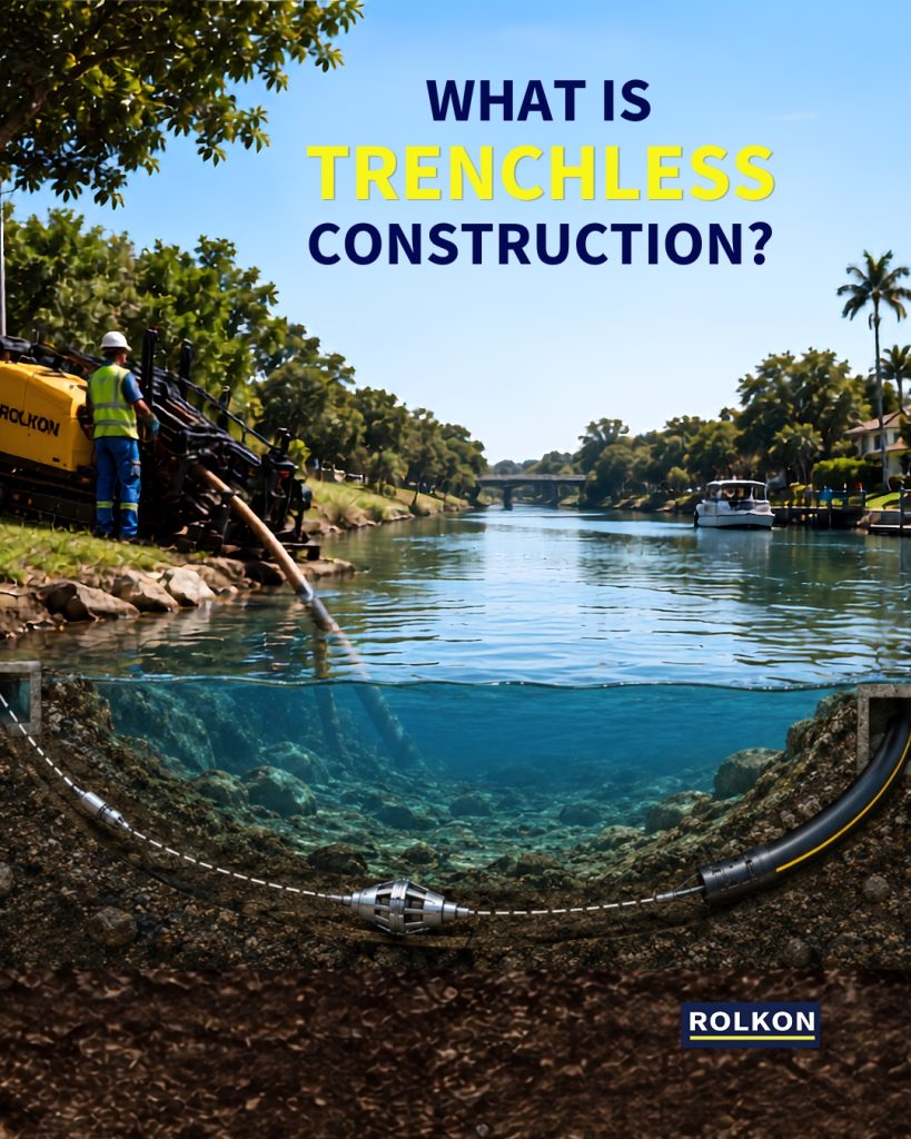 What is trenchless construction?